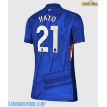 Camisa de time de futebol Chelsea Jorrel Hato #21 Replicas 1º Equipamento Feminina 2025-26 Manga Curta